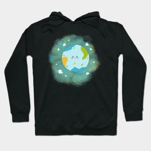 Happy Planet climate change future Hoodie